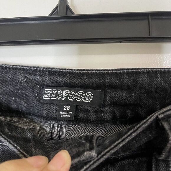 G-STAR ELWOOD black washed skinny denim jeans women size US 28 - Picture 2 of 5